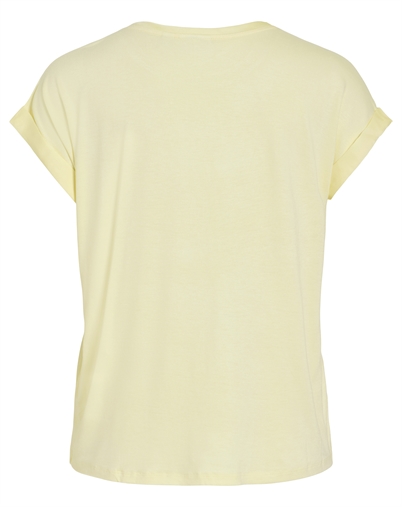 Vila - VIEllette Satin Bluse - Pastel Yellow
